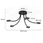 Steinhauer plafondlamp Turound 3376ZW Nieuw, Huis en Inrichting, Lampen | Plafondlampen, Ophalen, Nieuw, Overige materialen, Design