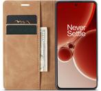 ProGuard OnePlus Nord 3 Wallet Hoesje Vintage Leder Beige, Telecommunicatie, Verzenden, Nieuw, Hoesje of Tasje
