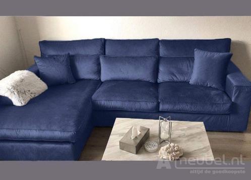 Loungebank Oudenbosch - loungebanken - Blauw, Huis en Inrichting, Banken | Sofa's en Chaises Longues, Nieuw, Stof