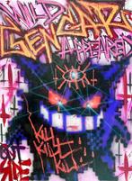 Outside313 - Wild Gengar Appeared - Pokémon Ghost, Antiek en Kunst, Kunst | Schilderijen | Modern