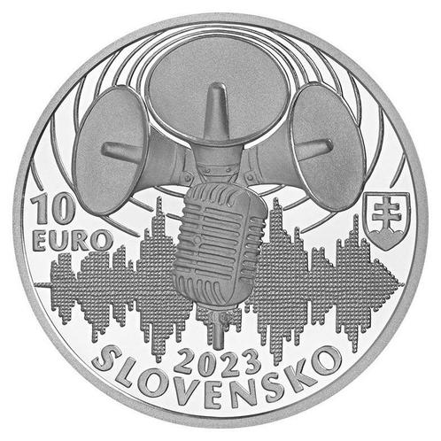 Slowakije 10 Euro Radio 2023, Postzegels en Munten, Munten | Europa | Euromunten, Verzenden