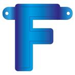 Banner letter f blauw | Nieuw! | Letterbanner, Hobby en Vrije tijd, Nieuw, Verzenden
