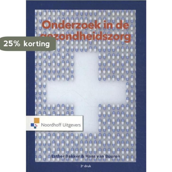 Onderzoek in de gezondheidszorg (ed. 3) / Vast Boek, Boeken, Studieboeken en Cursussen, Zo goed als nieuw, Verzenden