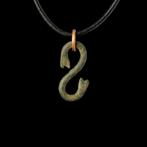 Viking periode Brons Fafnir amulet hanger  (Zonder