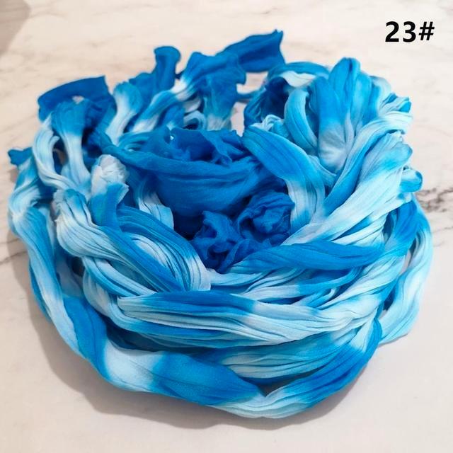 Nylon 32 Turquoise-Wit 2tone voor het maken van bloemen,, Hobby en Vrije tijd, Knutselen, Nieuw, Ophalen of Verzenden