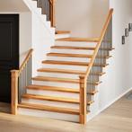vidaXL Traptreden 8 st 110x25x2 cm massief eikenhout, Doe-het-zelf en Verbouw, Verzenden, Nieuw