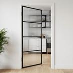 vidaXL Huisdeur 102 x 201,5 x 3,5 cm Aluminium en Gehard, Doe-het-zelf en Verbouw, Deuren en Horren, Verzenden, Nieuw