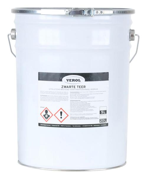 Verol Verol zwarte teer 20 l, Doe-het-zelf en Verbouw, Verf, Beits en Lak, Nieuw, Verzenden
