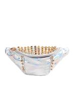 Grote Iridescent Heuptas Zilver Holografisch Gouden Studs Fa, Sieraden, Tassen en Uiterlijk, Tassen | Damestassen, Ophalen of Verzenden