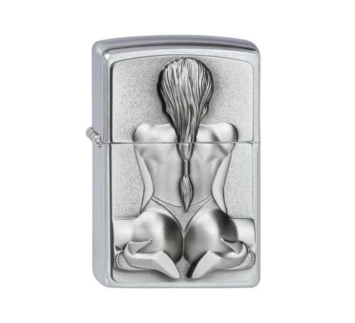Zippo Kneeling Girl, Verzamelen, Rookartikelen, Aanstekers en Luciferdoosjes, Aansteker, Verzenden