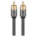 Subwoofer kabel | Tulp naar Tulp | M  M | Goobay | 5 meter, Audio, Tv en Foto, Audiokabels en Televisiekabels, Verzenden, Nieuw