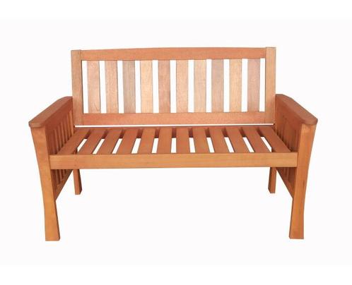 SenS-line Tuinbank Kensington 125 cm - Meranti hardhout, Tuin en Terras, Tuinbanken, Nieuw, Ophalen of Verzenden