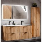 Badkamermeubel Polaris Oak 120CM (Badkamermeubels), Ophalen of Verzenden, Nieuw