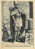 Portrait of Henry III, Count of Louvain, Antiek en Kunst, Kunst | Etsen en Gravures