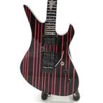 Miniatuur Schecter gitaar met gratis standaard, Ophalen of Verzenden, Nieuw, Pop, Beeldje of Miniatuur