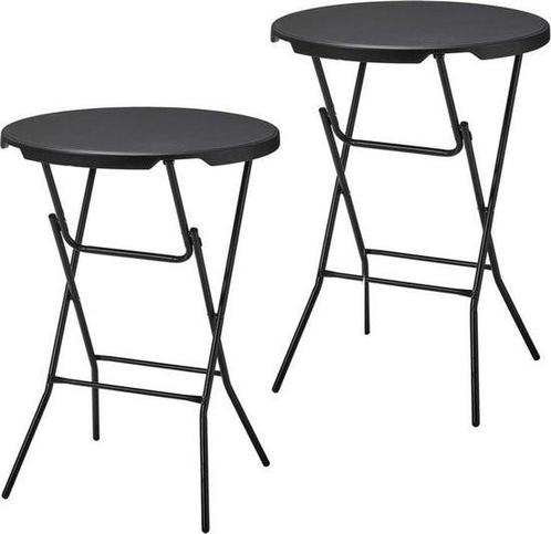 Statafel - Set Van 2 Stuks - Zwart - Diameter 80 CM, Huis en Inrichting, Keuken | Keukenbenodigdheden, Nieuw