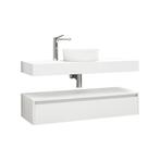 Onderkast AquaSplash Lina met Wastafelblad 120cm Mat Wit, Ophalen of Verzenden, Nieuw
