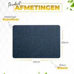 2dekans | Kias® placemats – lederlook – kunststof – antislip, Huis en Inrichting, Ophalen of Verzenden, Zo goed als nieuw
