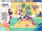 Puzzle & Play - Piraten op Schattenjacht Puzzel (2 x 24, Kinderen en Baby's, Speelgoed | Kinderpuzzels, Nieuw, Verzenden