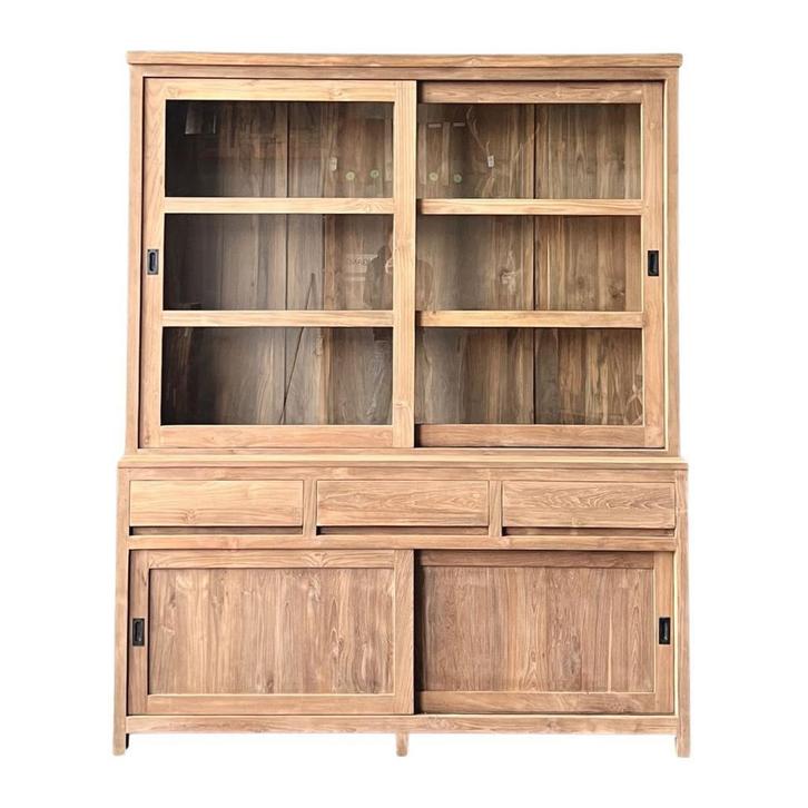 Moderne Buffetkast | Massief hout | 140cm t/m 240 |V.a €1395, Huis en Inrichting, Kasten | Buffetkasten, 200 cm of meer, 25 tot 50 cm