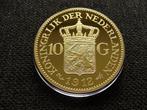 Nederland. Herslag gouden tientje 1912 Wilhelmina in groot, Postzegels en Munten, Munten | Nederland