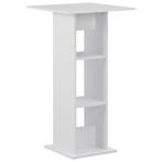 vidaXL Bartafel 60x60x110 cm wit, Huis en Inrichting, Verzenden, Nieuw