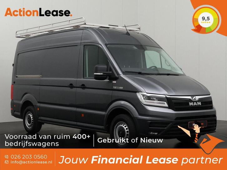 MAN TGE L3 H3 2021 €429 per maand, Auto's, Bestelauto's, Dealer onderhouden, Te koop, Zwart, Handgeschakeld, Financial lease, BTW verrekenbaar