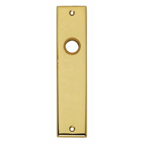 Intersteel Kortschild rechthoekig blind messing gelakt, Doe-het-zelf en Verbouw, Hang- en Sluitwerk, Nieuw, Verzenden