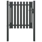 vidaXL Poort 1x1,25 m staal antraciet, Verzenden, Nieuw