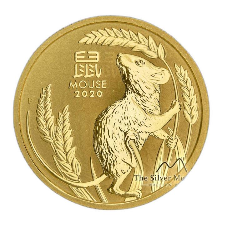Gouden munt Lunar 2020 1/2 troy ounce, Postzegels en Munten, Edelmetalen en Baren, Verzenden