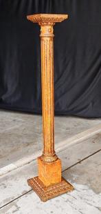 Barok stijl Kolom - 1900-1910 - gepatineerd/marmere