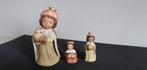 Goebel - Beeldje - Trio porseleinen kerststal figuren van