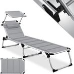 Ligbed - Ligstoel - Zonnebed - Opvouwbaar - Grijs - KESSER®, Verzenden, Zo goed als nieuw
