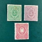Duitse Rijk 1875/1879 - 3, 5 en 10 Pfenninge - teken Zenkler, Postzegels en Munten, Postzegels | Europa | Duitsland, Gestempeld