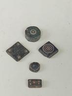 5 Zeldzame antieke Ottomaanse islamitische messinggewichten