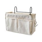 Bedside Pocket - Bed Opbergzak - Katoen - Wit, Verzenden, Nieuw