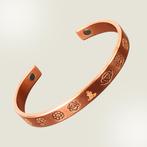 Koperen gezondheids-klemarmband chakras, met 2 magneten, Ophalen of Verzenden, Nieuw