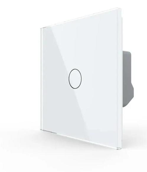 Livolo Touch Puls Schakelaar | Wit Glas | Potentiaalvrij, Doe-het-zelf en Verbouw, Elektra en Kabels, Schakelaar, Nieuw, Ophalen of Verzenden
