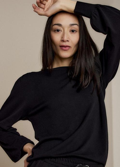 -30% Summum  Summum Marseille-7890 990 puffy sleeve sweater, Kleding | Dames, Truien en Vesten, Zwart, Nieuw, Verzenden