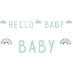 Letterslinger Hello Baby Rainbow Mintgroen (1,4m), Ophalen of Verzenden, Nieuw