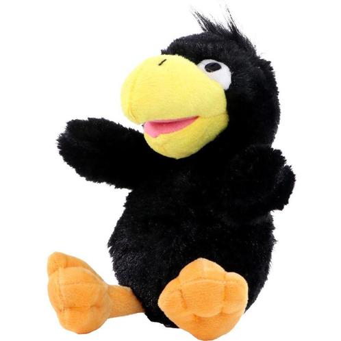 Pluche kraai of raaf vogel knuffel 21 cm - Knuffel vogels, Kinderen en Baby's, Speelgoed | Knuffels en Pluche, Verzenden