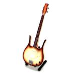 Miniatuur Danelectro Longhorn Basgitaar met gratis standaard, Ophalen of Verzenden, Nieuw, Pop, Beeldje of Miniatuur