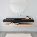 Badkamermeubel BWS Ibiza 150 cm met Washed Oak Planchet, Ophalen of Verzenden, Nieuw, Bad