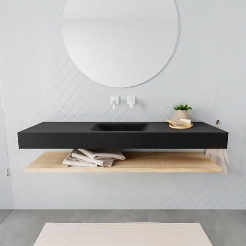 Badkamermeubel BWS Ibiza 150 cm met Washed Oak Planchet, Doe-het-zelf en Verbouw, Sanitair, Bad, Nieuw, Ophalen of Verzenden