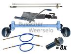 As Set compleet Aanhangw. V-900KG Div. Padmaten - Enkelas, Auto diversen, Ophalen of Verzenden, Nieuw