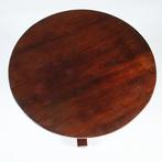 Ronde Biedermeier salontafeltje in mahonie ca 1830 No301815, Antiek en Kunst, Ophalen of Verzenden