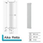 Handdoekradiator Aika Retta 1800 x 295 mm Mat Zwart, Doe-het-zelf en Verbouw, Sanitair, Nieuw, Ophalen of Verzenden