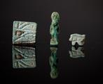 Het oude Egypte, Godin Bastet en Udjat-amuletten - 2 cm, Verzamelen