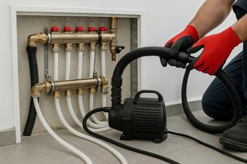 Vloerverwarming doorspoelen? beschikbaar voor biedingen