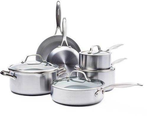 Tweedekans | GreenPan Venice Pro Evershine 10-delige, Huis en Inrichting, Keuken | Potten en Pannen, Zo goed als nieuw, Ophalen of Verzenden